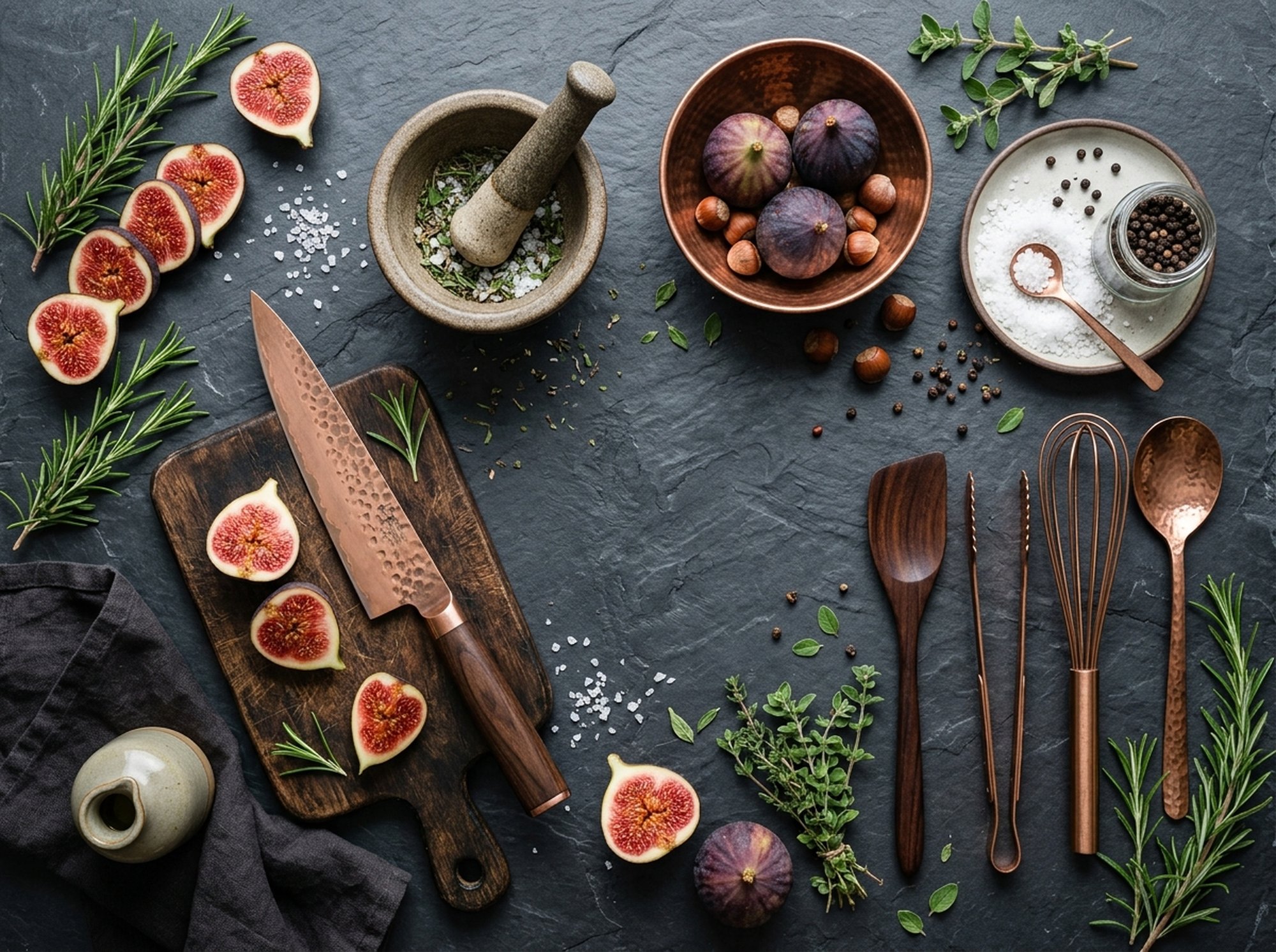 Set di utensili e ingredienti per corso